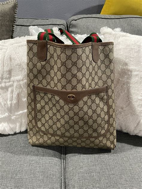 vintage gucci coated tote bag|vintage gucci evening bag.